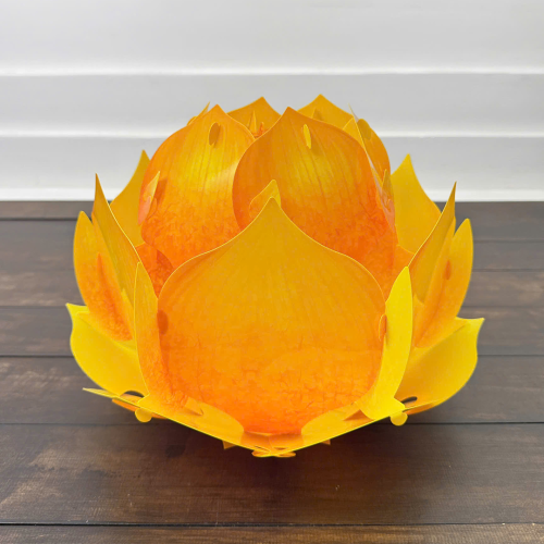Lồng Đèn Hoa Sen Nhựa Trang Trí Phật Đản Mới Nhất 32cm