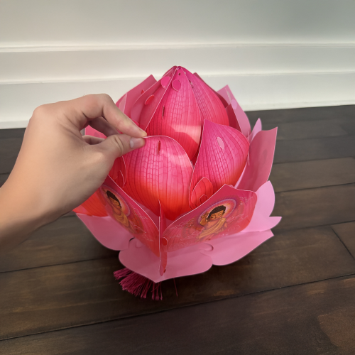 Lồng Đèn Hoa Sen Hồng Hình 35CM Mới Nhất 2025 - TAYTA 