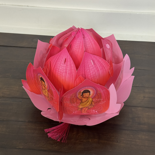 Lồng Đèn Hoa Sen Hồng Hình 35CM Mới Nhất 2025 - TAYTA 