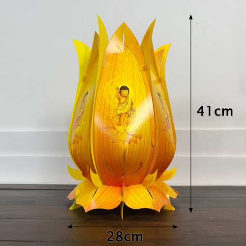 41cm - Lồng Đèn Hoa Sen Lục Bình - TAYTA