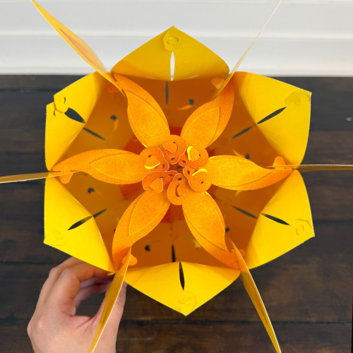 41cm - Lồng Đèn Hoa Sen Lục Bình - TAYTA