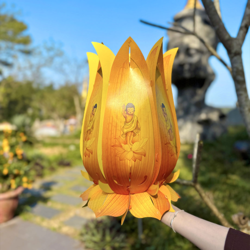 41cm - Lồng Đèn Hoa Sen Lục Bình - TAYTA