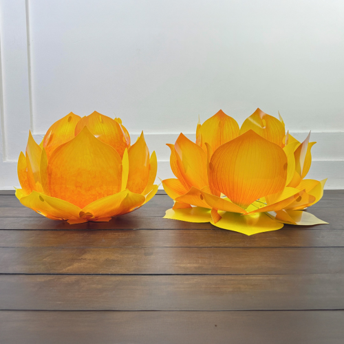  [42CM VÀNG TRƠN] - Lồng Đèn Hoa Sen Phật Giáo - TAYTA
