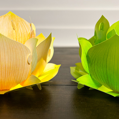 [16cm] Set 4 Hoa Sen Thả Nước/Cầm Tay/Treo Trang Trí Phật Giáo Bằng Nhựa