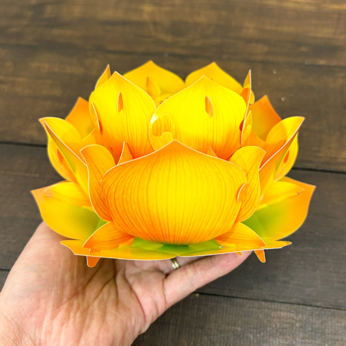 [16cm] Set 4 Hoa Sen Thả Nước/Cầm Tay/Treo Trang Trí Phật Giáo Bằng Nhựa