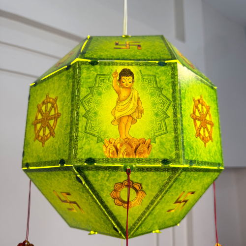 [28cm] Lồng Đèn Phật Giáo Bát Giác