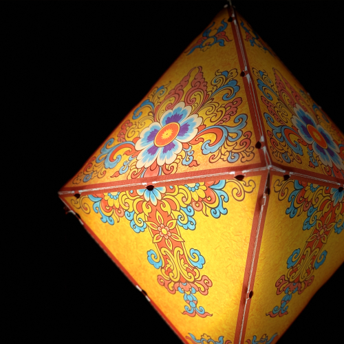 [45CM] Lồng Đèn Bánh Ú Kim Tháp Vân Đăng - Lồng Đèn Hình Chóp - TAYTA