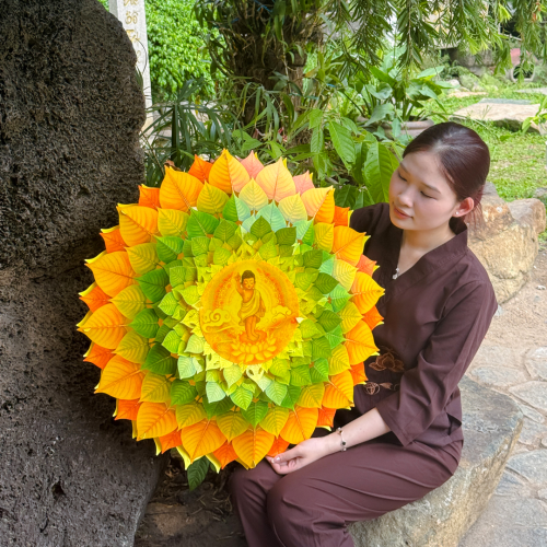 [70CM] Lồng Đèn Bồ Đề Hào Quang Phật Giáo