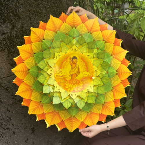 [70CM] Lồng Đèn Bồ Đề Hào Quang Phật Giáo