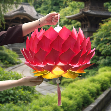 [45CM] Lồng đèn Thiên Diệp Liên Hoa - Sen Nghìn Cánh - TAYTA