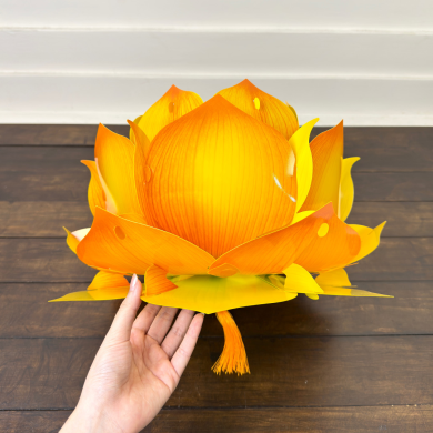  [42CM VÀNG TRƠN] - Lồng Đèn Hoa Sen Phật Giáo - TAYTA